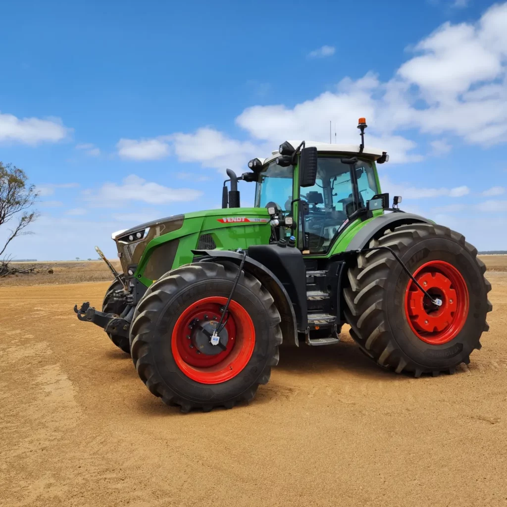 A fendt tractor with a PTG central tyre inflation system also known as CTIS and CTI. Australian agriculture.